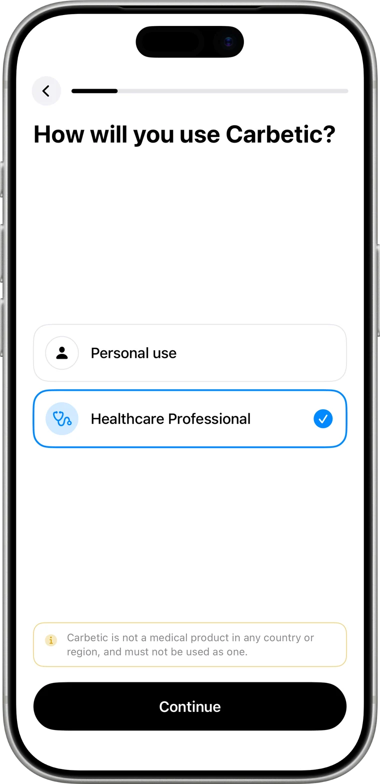 Carbetic Auswahl Healthcare Professional